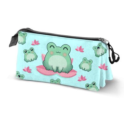 Oh My Pop Froggy Triple Pencil Case, Turquoise