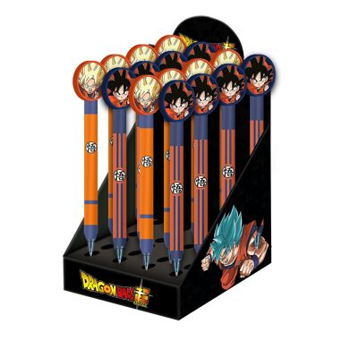 Dragon Ball-Expositor 24 Unidades Bolígrafo Gel Borrable