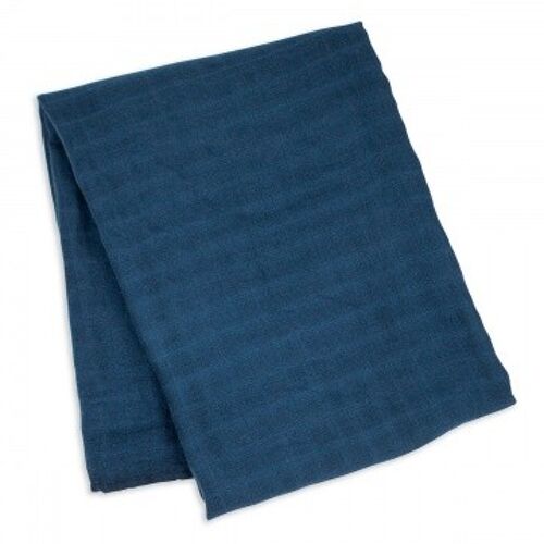 Lulujo swaddle bamboo 120x120 - Navy