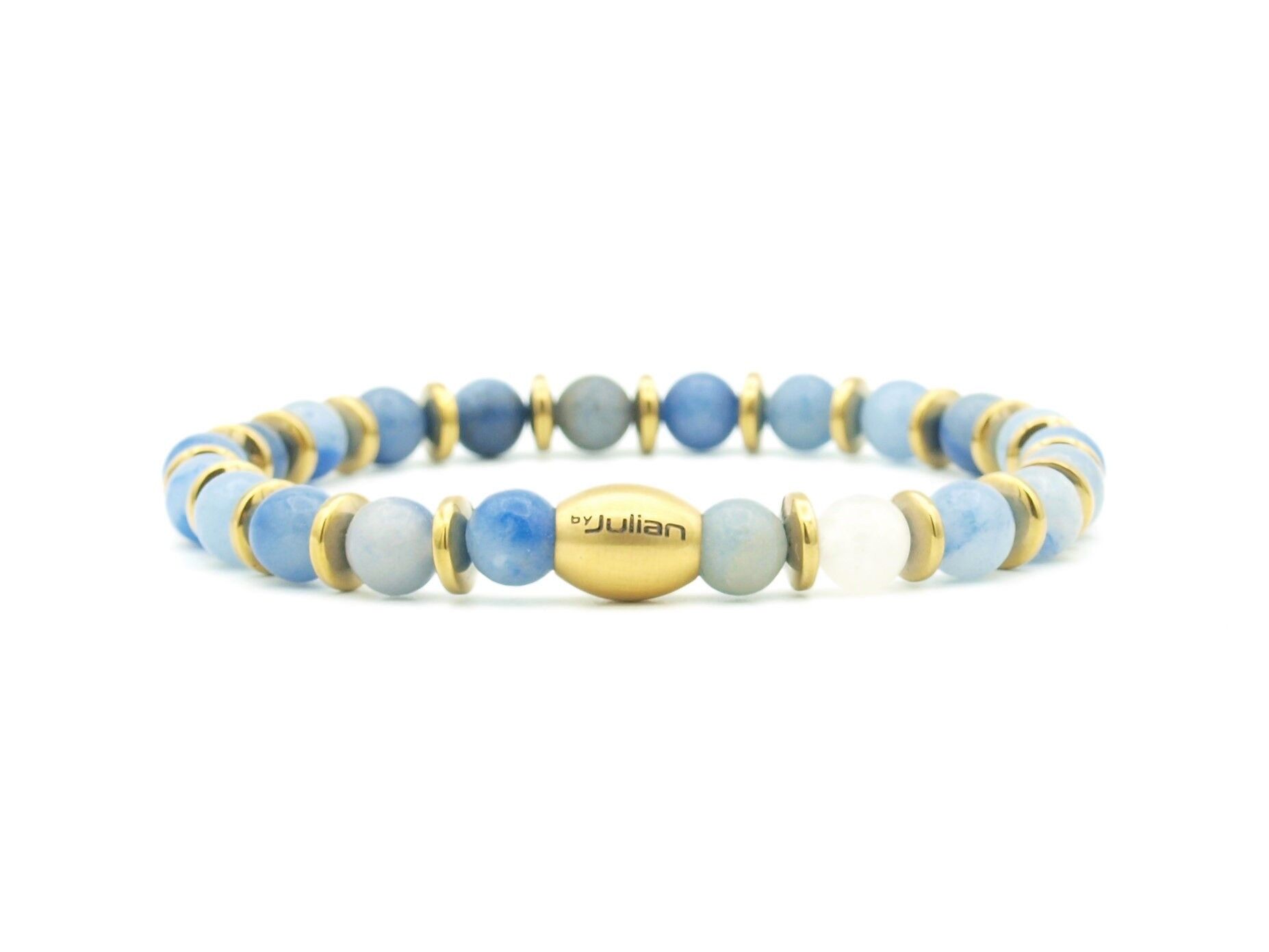Pulsera Enam dua cuarzo azul (plata u oro)