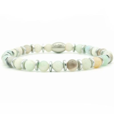 bracelet Enam dua amazonite (argent ou or)