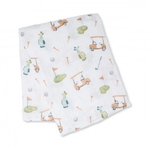 Lulujo swaddle 120x120  -  Golf