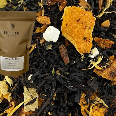 Té negro - Cítricos y panna cotta - Bolsa suelta de 100 g