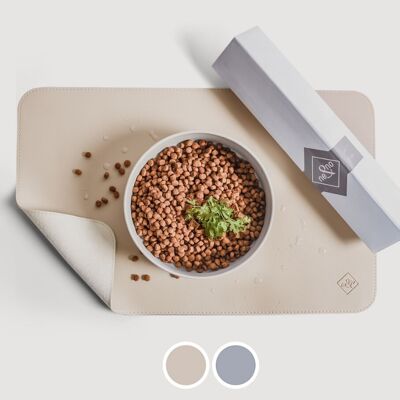 Tappetino per ciotola per alimenti in pelle vegana ne&no®