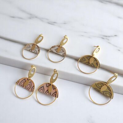 Boucles d'oreilles végétales Laïla - Bijoux naturels et vegan Femme