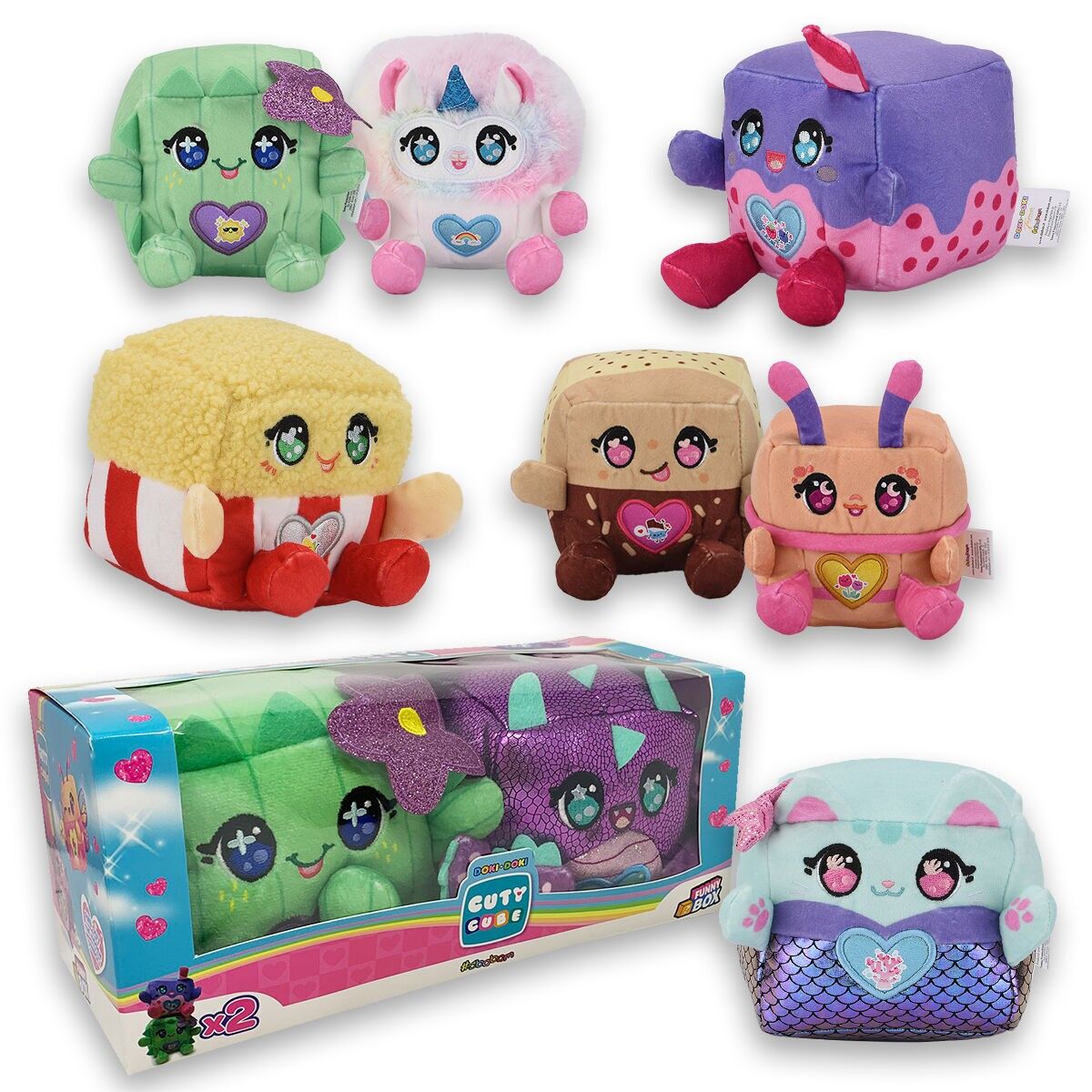 Doki Doki Cuty Cubes: Funny Box con 2 personaggi diversi