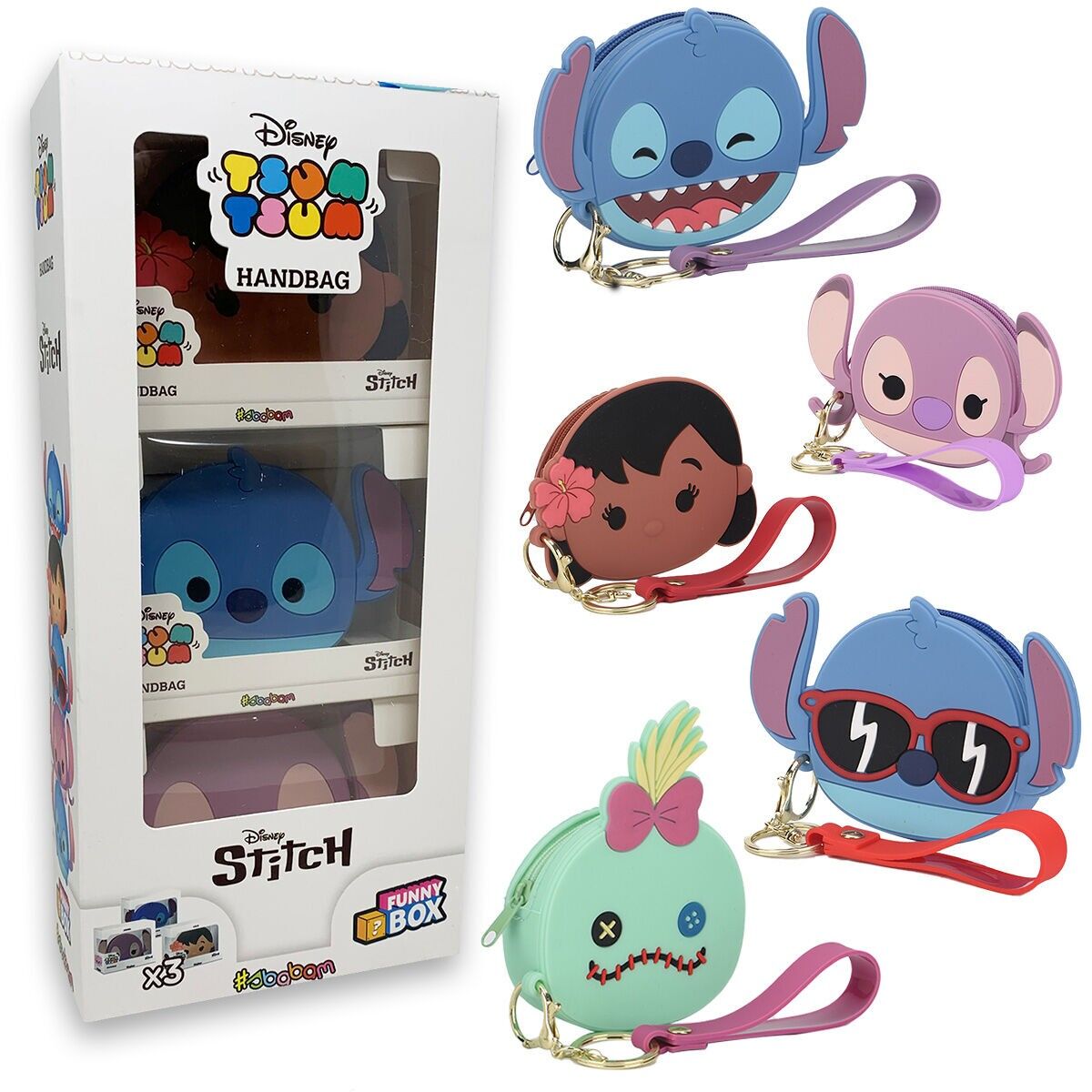 Disney Stitch Handtasche - Lustige Box mit 3 verschiedenen Figuren