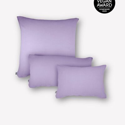 Coussin en mousseline « Eliane » • Lavande