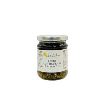 Pesto de albahaca y pistachos 180g