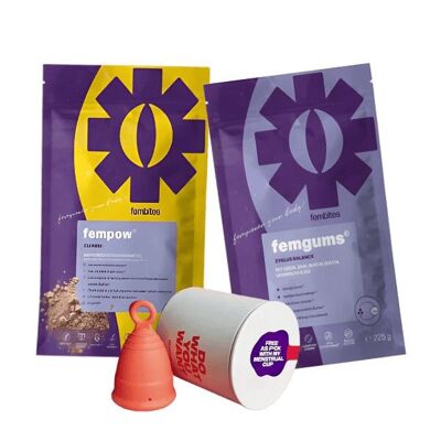 Pack menstrual “Naturalmente Fuerte” – con copa menstrual