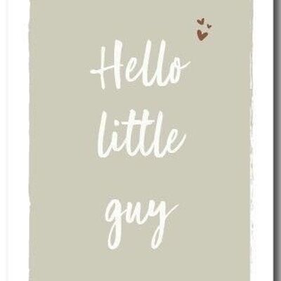 Greeting card Hello little guy