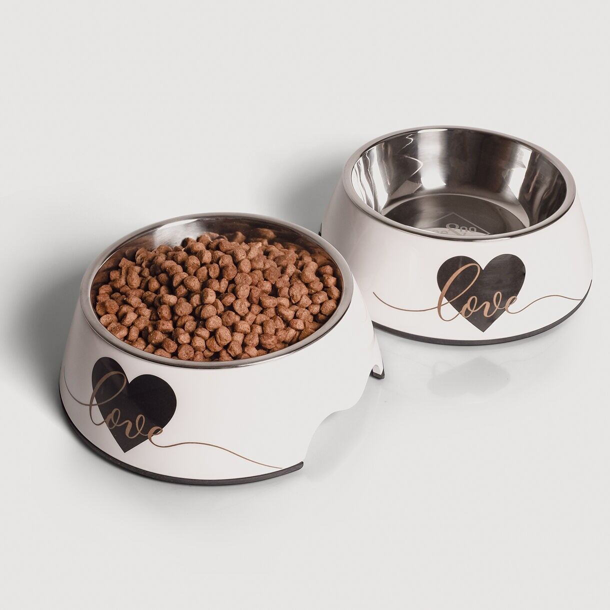 ne&no® Futternapf 2er Set für große Hunde [Unique Design by NE&NO] - Love Design