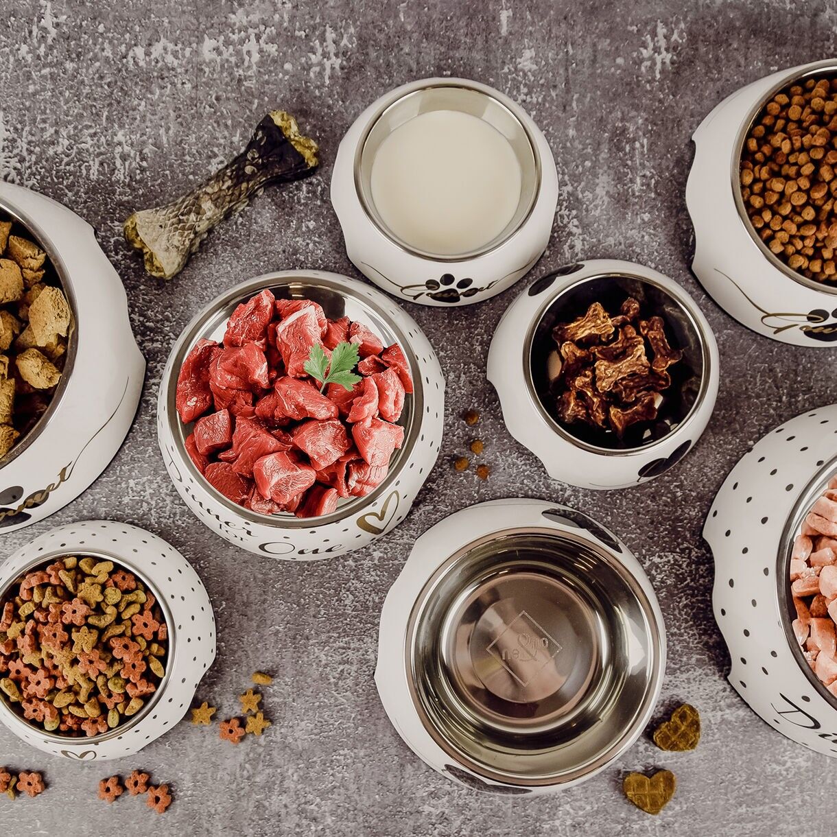 ne&no® Futternapf 2er Set für Hunde [Unique Design by NE&NO]  - Gourmet Design
