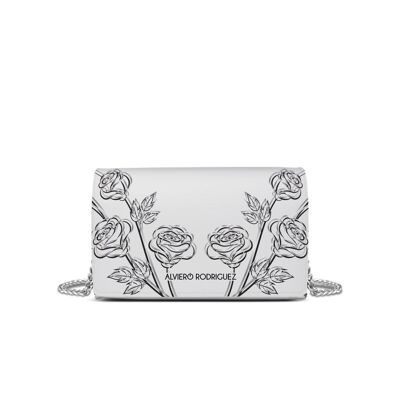 Correa de hombro blanca Rosas delicadas