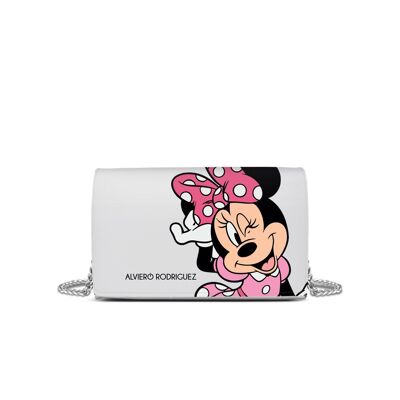 Bolso de hombro blanco de Minnie