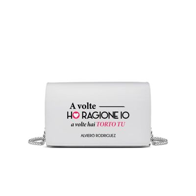 Bandoulière blanche Parfois j'ai raison