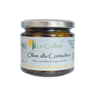 Oliven mit wildem Oregano & Chili/'Olive alla Contadina