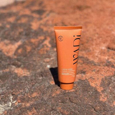 Crema Facial para Hombre - Hidrata, matifica y refresca, con extracto de hoja de membrillo y rosa del desierto.