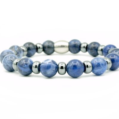 bracelet Umi hématite sodalite (10mm)