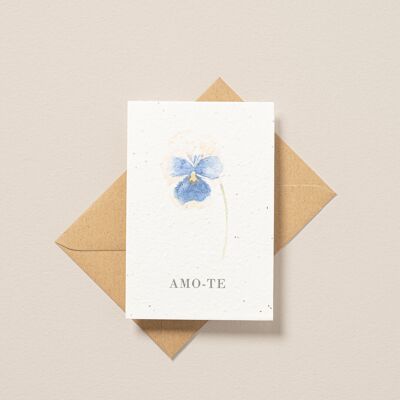Cartolina piantabile "Ti amo"