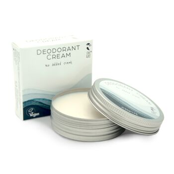 Pack de 12 - Crème déodorante en boîte - Sans parfum ajouté - Sans alcool ni aluminium - Certifié Vegan 1