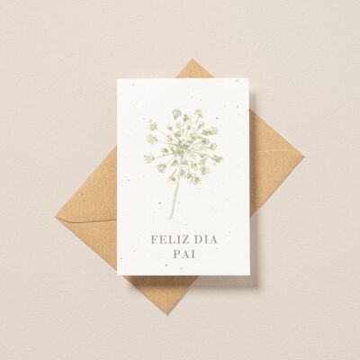 Cartolina piantabile. Buona festa del papà!
