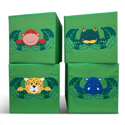 Caja de juguetes JUNGLE 27L (4 piezas)