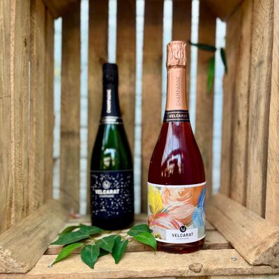 Discovery Pack x3 – Champagne VELCARAT (2 Brut + 1 Rosé – 75cl)