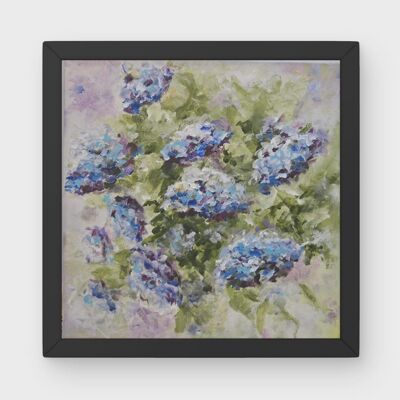 Fleurs éthérées, peinture florale abstraite originale sur toile, art mural fait main, peinture acrylique rêveuse