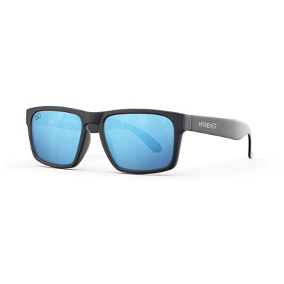 Makan Jr | Matte Black / Bright Sky Rectangular Kids Sunglasses