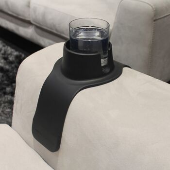 CouchCoaster - Le porte-gobelet ultime pour votre canapé (noir de jais) 2