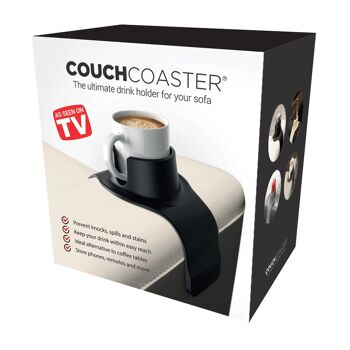 CouchCoaster - Le porte-gobelet ultime pour votre canapé (noir de jais) 6