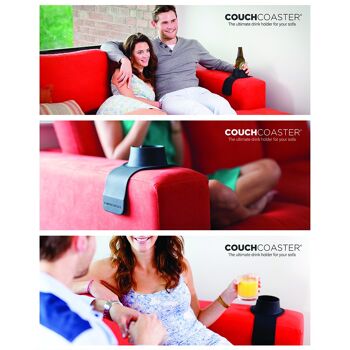 CouchCoaster - Le porte-gobelet ultime pour votre canapé (noir de jais) 7