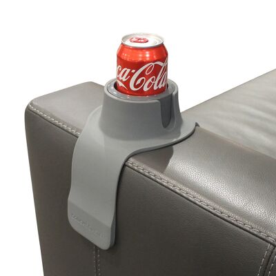 CouchCoaster - Der ultimative Getränkehalter für Ihr Sofa (Stahlgrau)