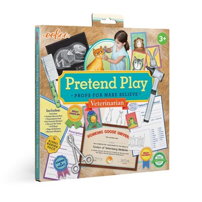 Eeboo Pretend Play - Veterinary Toy Set for Kids