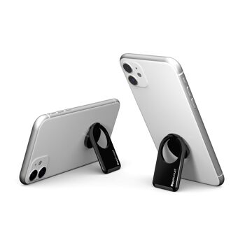 phonetag - Support de téléphone multi-vues avec porte-anneau magnétique (noir) 2