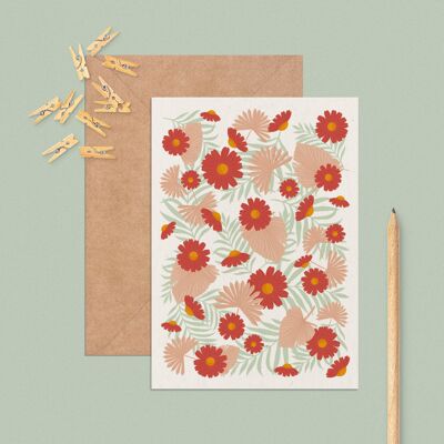 Blooming • Fleurs d'Août • Carte postale A6