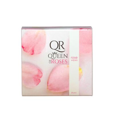 Queen of Roses wet wipes with natural rose water