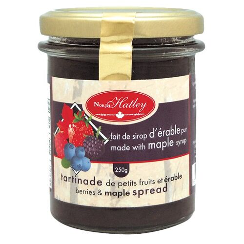 Confiture de bleuets, petits fruits et érable