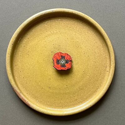 Mini broche - Coquelicot