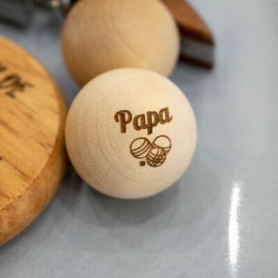 Maialino di legno - "Papà"