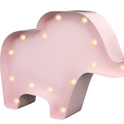 Elefante S rosa pastel