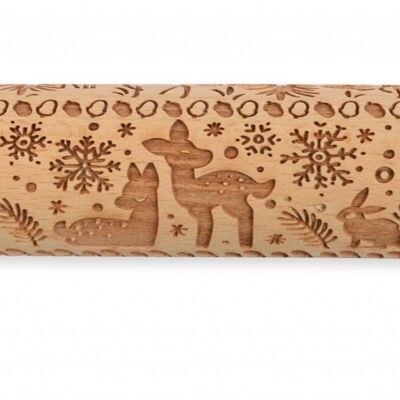 Wood imprint roll "Enchanted forest" -39cm