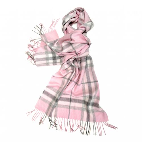 Machair Pink Classic Thomson Wide Cashmere Scarf