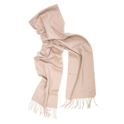 Oban Solid Fawn Cashmere Scarf
