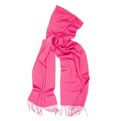 Oban Solid Foxglove Cashmere Scarf