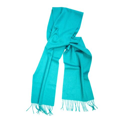 Oban Solid Sea Marine Cashmere Scarf