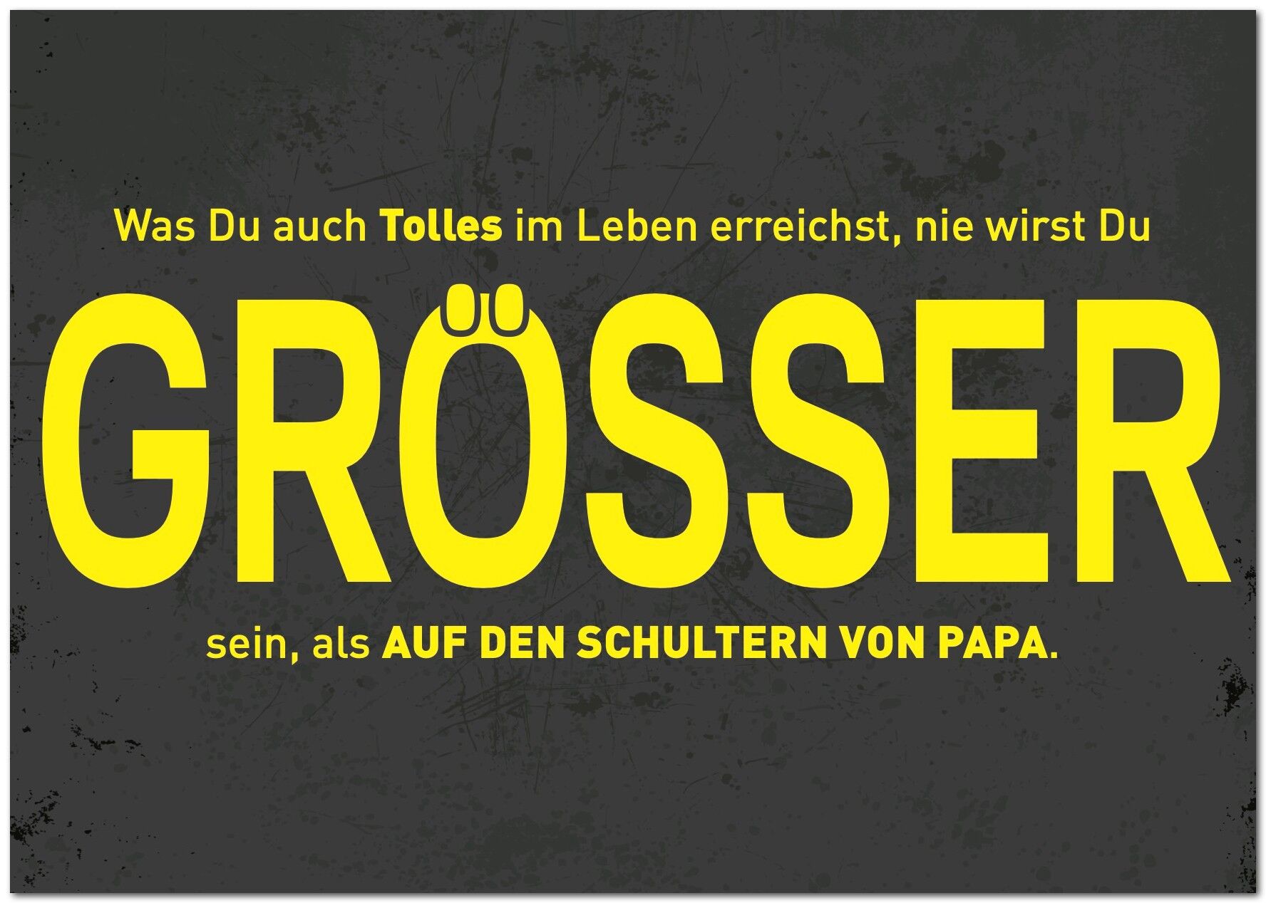 Postcard "On Dad's Shoulders"