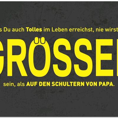 Postkarte "Auf Papas Schultern"