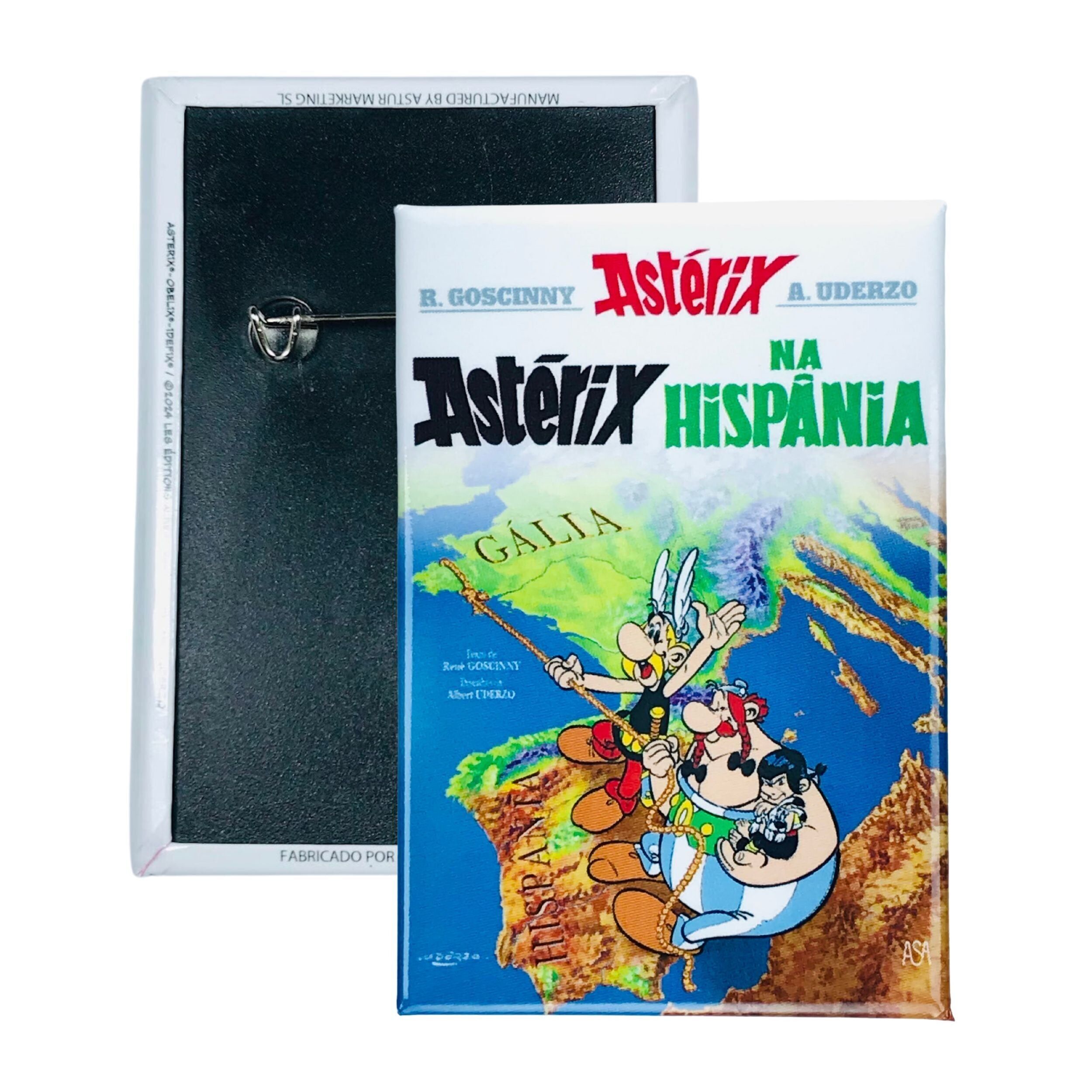 Chapa © 14 - Astérix Na Hispânia - Portada Comic - Portugués - A#294